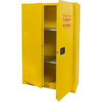 Flammable Storage Cabinet, 45 gal., 2 Door, 43" W x 65" H x 18" D SGU466 | King Materials Handling