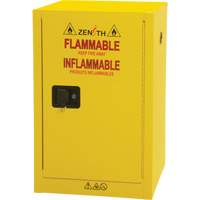 Flammable Aerosol Storage Cabinet, 12 gal., 1 Door, 23" W x 35" H x 18" D SGX675 | King Materials Handling