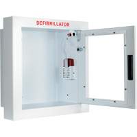 Semi-Recessed Large Cabinet with Alarm, Zoll AED Plus<sup>®</sup>/Zoll AED 3™/Cardio-Science/Physio-Control For, Non-Medical SHC007 | King Materials Handling