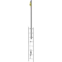 Latchways<sup>®</sup> Vertical Ladder Lifeline with SRL Ladder Extension Post Kit, Stainless Steel SHC057 | King Materials Handling