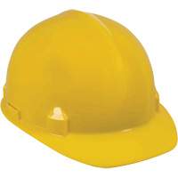 SC-6 Cap Style Hardhat, Ratchet Suspension, Yellow SHC582 | King Materials Handling