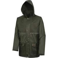 Nailhead Ripstop Tree Planter Hooded Jacket, Polyester/PVC, X-Small, Green SHE437 | King Materials Handling