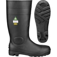 Safety Boots, PVC, Steel Toe, Size 10 SHE679 | King Materials Handling