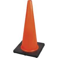 Premium Flexible Safety Cone, 28", Orange SHE783 | King Materials Handling