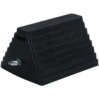 Double-Sided Wheel Chock, 6" x 8", Black SHE792 | King Materials Handling