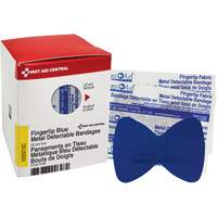Fingertip Blue Detectable Bandages, Fingertip, Fabric Metal Detectable, Sterile SHE880 | King Materials Handling