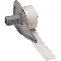 Self-Laminating Wrap-Around Wire & Cable Labels, Vinyl, 0.5" L x 0.75" H, White SHF072 | King Materials Handling