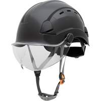Fibre Metal Safety Helmet, Non-Vented, Ratchet, Black SHJ276 | King Materials Handling