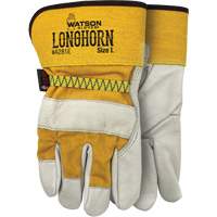 Longhorn Fitters Gloves, Small, Grain Cowhide Palm SHJ781 | King Materials Handling
