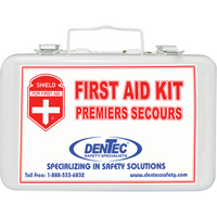 Shield™ Basic First Aid Kit, CSA Type 2 Low-Risk Environment, Large (51-100 Workers), Metal Box SHJ853 | King Materials Handling