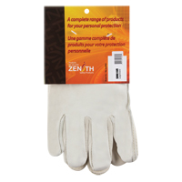 Winter-Lined Driver's Gloves, Small, Grain Cowhide Palm, Fleece Inner Lining SM616R | King Materials Handling