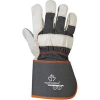 Endura<sup>®</sup> Fitters Work Gloves, One Size, Grain Cowhide Palm, Cotton Inner Lining SM856 | King Materials Handling