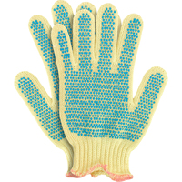 Knit Gloves with Dots, Size Small/7, 7 Gauge, PVC Coated, Kevlar<sup>®</sup> Shell, ANSI/ISEA 105 Level 2 SQ279 | King Materials Handling