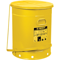 Oily Waste Cans, FM Approved/UL Listed, 21 US gal., Yellow SR365 | King Materials Handling