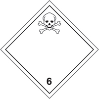 Toxic Materials TDG Shipping Labels, Paper SAX151 | King Materials Handling
