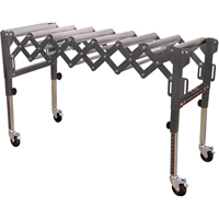 Extendable & Flexible Conveyor Roller Tables, 20" W x 52" L, 300 lbs. per lin. Ft. Capacity TEX194 | King Materials Handling
