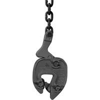 GX Plate Clamp with Chain Connector, 1000 lbs. (0.5 tons), 1/16" - 5/16" Jaw Opening TQB418 | King Materials Handling