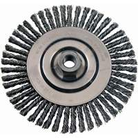 Wire Wheel Brushes, 4-7/8" Dia., 0.02" Fill, 5/8"-11 Arbor, Steel TT271 | King Materials Handling