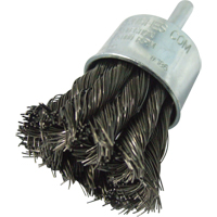 Knotted Wire End Brushes, 1" Dia., 0.014" Wire Dia., 1/4" Shank TT300 | King Materials Handling