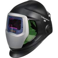 Speedglas™ 9100 Welding Helmet with 9100X Auto-Darkening Filter, 4.2" L x 2.1" W View Area, 5/8 - 13 Shade Range, Black TTV423 | King Materials Handling