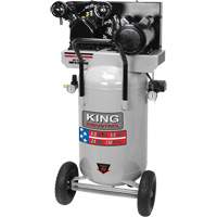Air Compressor, Electric, 24 Gal. (29 US Gal), 150 PSI, 120/1/240/1 V UAG293 | King Materials Handling