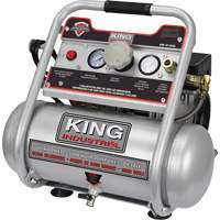 Oil-Free Air Compressor, Electric, 2 Gal. (2.4 US Gal), 125 PSI, 120/1 V UAJ182 | King Materials Handling