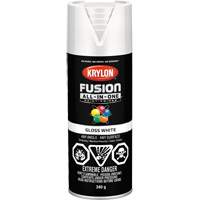 Fusion All-In-One™ Paint, White, Gloss, 12 oz., Aerosol Can UAJ412 | King Materials Handling
