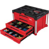PackOut™ 4-Drawer Tool Box, 22-1/5" W x 14-3/10" H, Red UAW031 | King Materials Handling