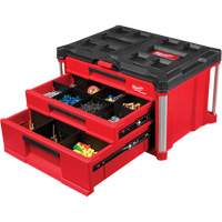 PackOut™ 3-Drawer Tool Box, 22-1/5" W x 14-3/10" H, Red UAW032 | King Materials Handling