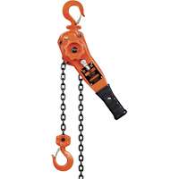KLP Series Lever Chain Hoists, 5' Lift, 1500 lbs. (0.75 tons) Capacity, Steel Chain UAW095 | King Materials Handling