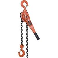 KLP Series Lever Chain Hoists, 10' Lift, 6000 lbs. (3 tons) Capacity, Steel Chain UAW098 | King Materials Handling