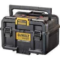 TOUGHSYSTEM<sup>®</sup> 2.0 20V Dual Port Charger, 15" W x 14" D x 9" H, Black/Yellow UAX513 | King Materials Handling