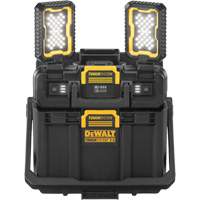 TOUGHSYSTEM<sup>®</sup> 2.0 Adjustable Work Light with Storage, 11" W x 16" D x 14" H, Black/Yellow UAX514 | King Materials Handling