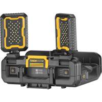 TOUGHSYSTEM<sup>®</sup> 2.0 Adjustable Work Light with Storage, 11" W x 16" D x 14" H, Black/Yellow UAX514 | King Materials Handling