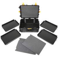 Heavy-Duty Portable Rolling Tool Case, 18-3/5" W x 24-3/5" D x 11-1/2" H, Black UAX576 | King Materials Handling
