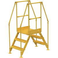 Crossover Ladder, 54-1/2" Overall Span, 30" H x 24" D, 24" Step Width VC442 | King Materials Handling