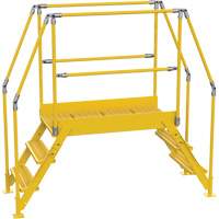 Crossover Ladder, 78-1/2" Overall Span, 30" H x 48" D, 24" Step Width VC444 | King Materials Handling