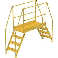 Crossover Ladder, 91 " Overall Span, 40" H x 48" D, 24" Step Width VC448 | King Materials Handling