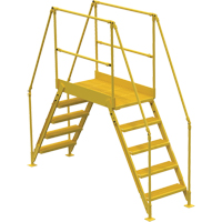 Crossover Ladder, 103-1/2" Overall Span, 50" H x 48" D, 24" Step Width VC452 | King Materials Handling