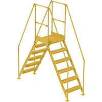 Crossover Ladder, 92" Overall Span, 60" H x 24" D, 24" Step Width VC454 | King Materials Handling