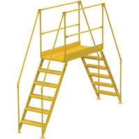 Crossover Ladder, 128" Overall Span, 60" H x 60" D, 24" Step Width VC457 | King Materials Handling