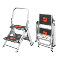 Safety Stepladder, 1.5', Aluminum, 300 lbs. Capacity, Type 1A VD431 | King Materials Handling