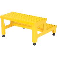 Adjustable Step-Mate Stand, 2 Step(s), 23-13/16" W x 22-7/8" L x 15-1/4" H, 500 lbs. Capacity VD446 | King Materials Handling