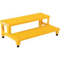 Adjustable Step-Mate Stand, 2 Step(s), 36-3/16" W x 22-7/8" L x 15-1/4" H, 500 lbs. Capacity VD447 | King Materials Handling