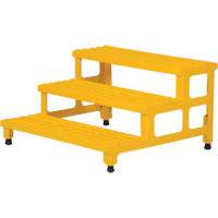 Adjustable Step-Mate Stand, 3 Step(s), 36-3/16" W x 33-7/8" L x 22-1/4" H, 500 lbs. Capacity VD448 | King Materials Handling