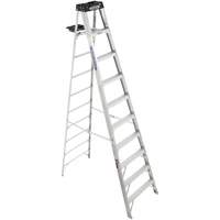 Step Ladder, 10', Aluminum, 300 lbs. Capacity, Type 1A VD562 | King Materials Handling