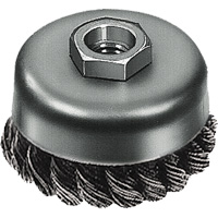 Knot Wire Cup Brush, 3" Dia. x 5/8"-11 Arbor VF915 | King Materials Handling