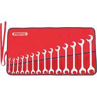 Full Polish Angle Wrench Set, Open-Ended, 14 Pieces, Imperial VM206 | King Materials Handling