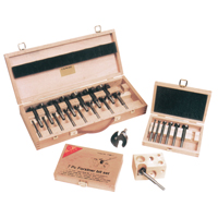 Super Forstner Bit Kits in a Wooden Box, 16 Pieces, Steel WK723 | King Materials Handling