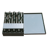 Drill Sets, 8 Pieces, High Speed Steel WV886 | King Materials Handling